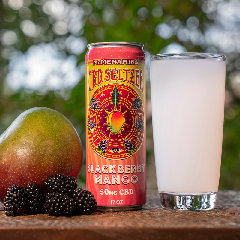 Blackberry Mango CBD Seltzer