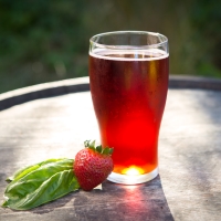 Strawberry Basil Cider